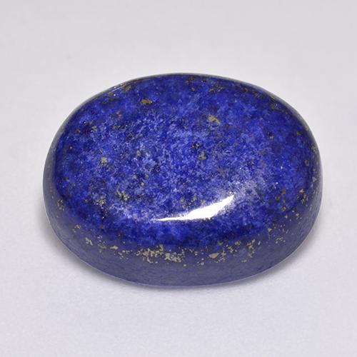 Lápis-lazúli azul natural 14,45ct, corte oval, opaco