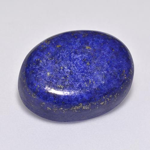 Lápis-lazúli azul natural 14,45ct, corte oval, opaco