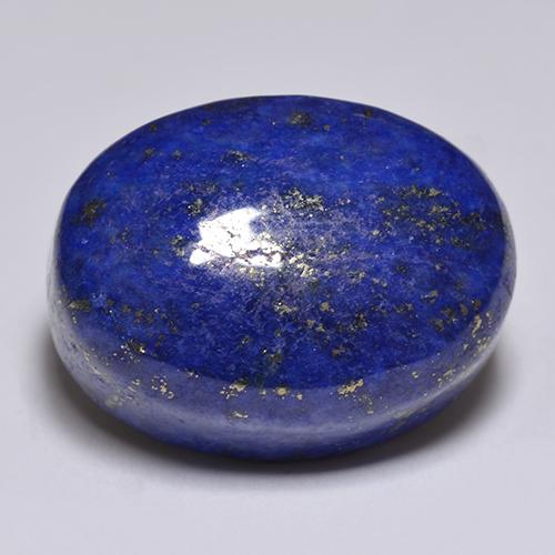 Lápis-lazúli azul natural 14,49ct, corte oval, opaco