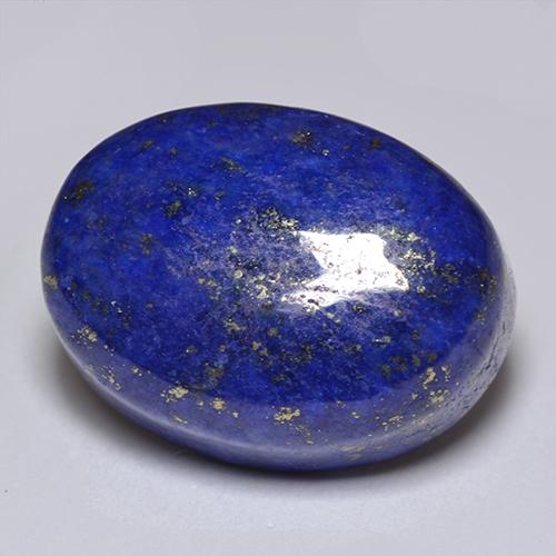Lápis-lazúli azul natural 14,49ct, corte oval, opaco