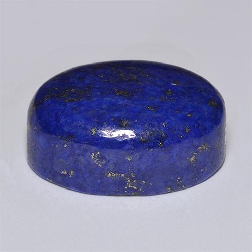 Lápis-lazúli azul natural 14,49ct, corte oval, opaco