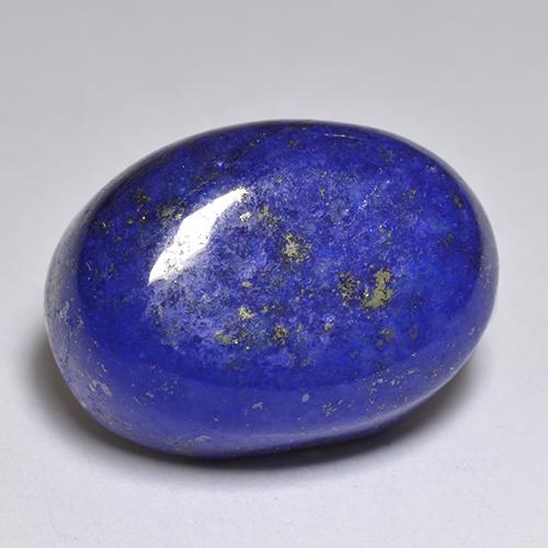 Lápis-lazúli azul natural 12,72ct, corte oval, opaco