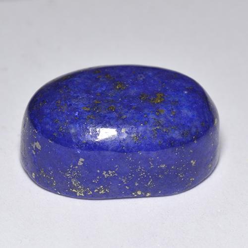 Lápis-lazúli azul natural 12,72ct, corte oval, opaco