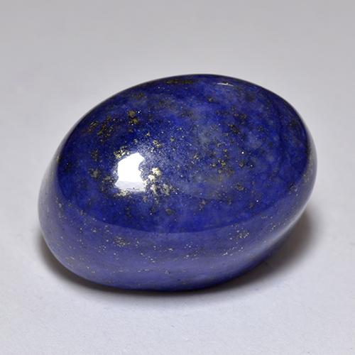 Lápis-lazúli azul natural 11,72ct, corte oval, opaco
