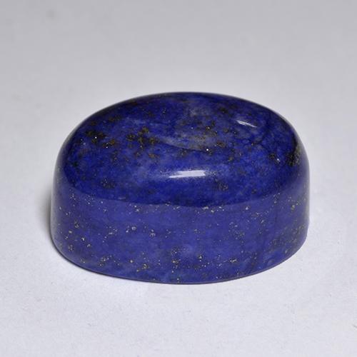 Lápis-lazúli azul natural 11,72ct, corte oval, opaco