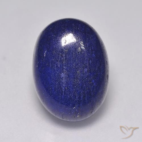 Lápis-lazúli azul natural 8,54ct, corte oval, opaco