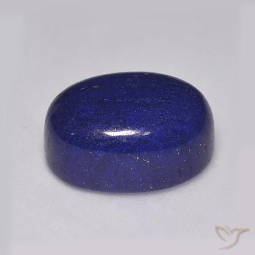 Lápis-lazúli azul natural 8,54ct, corte oval, opaco