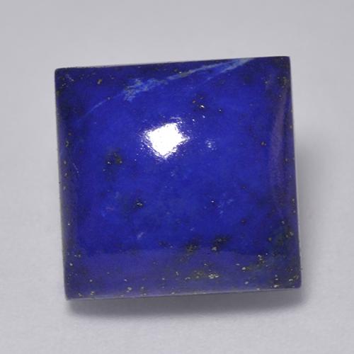 Lápis-lazúli azul natural 7,67ct, quadrado, opaco