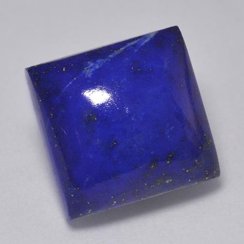 Lápis-lazúli azul natural 7,67ct, quadrado, opaco