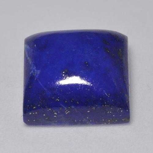 Lápis-lazúli azul natural 7,67ct, quadrado, opaco