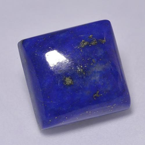 Lápis-lazúli azul natural 7,34ct, quadrado, opaco