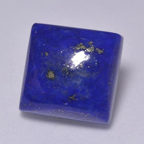 Lápis-lazúli azul natural 7,34ct, quadrado, opaco