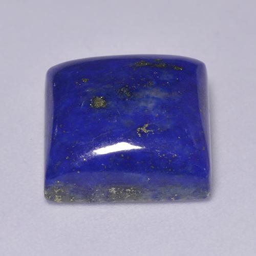 Lápis-lazúli azul natural 7,34ct, quadrado, opaco
