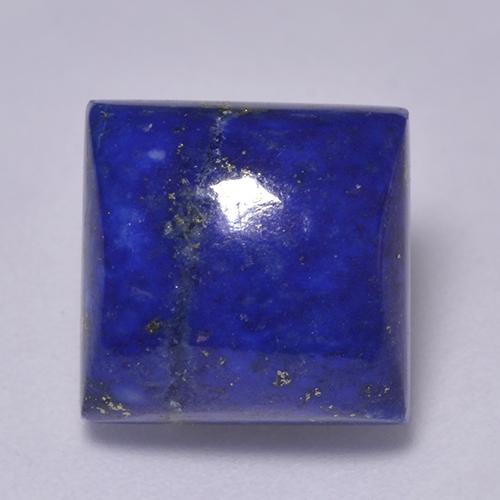 Lápis-lazúli azul natural 8,43ct, quadrado, opaco