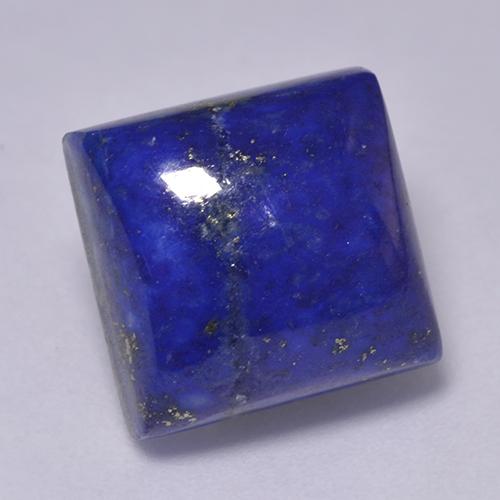 Lápis-lazúli azul natural 8,43ct, quadrado, opaco