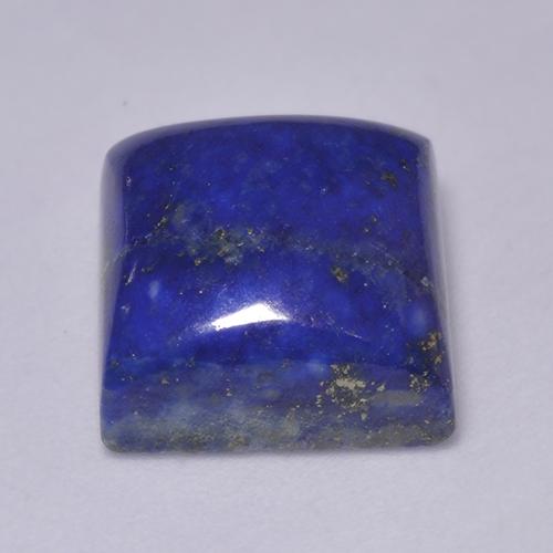 Lápis-lazúli azul natural 8,43ct, quadrado, opaco