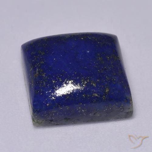 Lápis-lazúli azul natural 7,54ct, quadrado, opaco