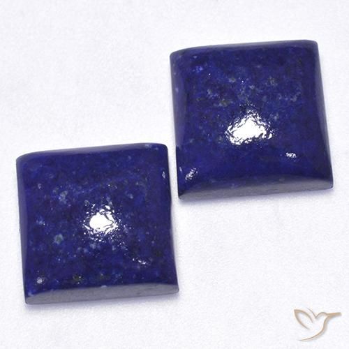 Pedras preciosas de Lápis-lazúli Azul Muito Profundo natural de 13.02 ct, Quadrado, Opaco