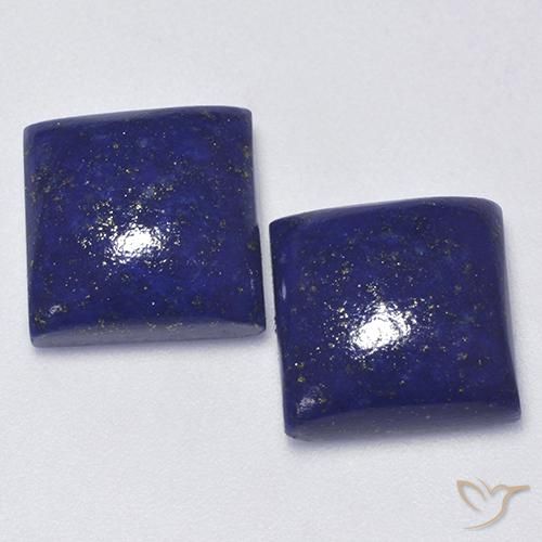 13.42ctw Natural Azul Muito Profundo Lápis-lazúli, Quadrado, Opaco
