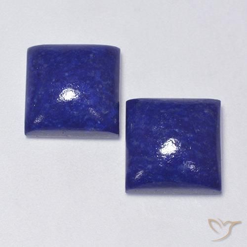 14.15ctw Natural Azul Muito Profundo Lápis-lazúli, Quadrado, Opaco