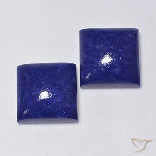 Pedras preciosas de Lápis-lazúli Azul Muito Profundo natural de 14.15 ct, Quadrado, Opaco