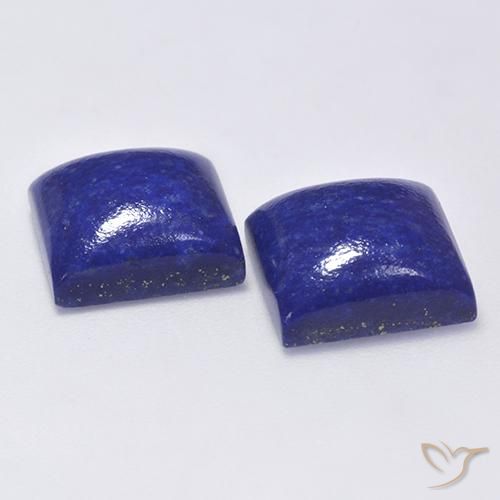 Pedras preciosas de Lápis-lazúli Azul Muito Profundo natural de 14.15 ct, Quadrado, Opaco