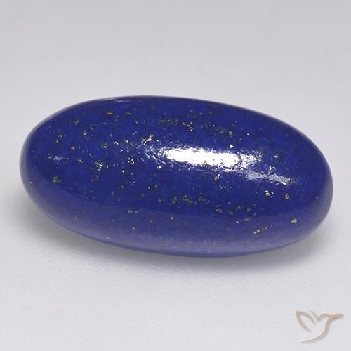 Lápis-lazúli Azul Egípcio Profundo Natural 10.41ct, Corte Oval, Opaco
