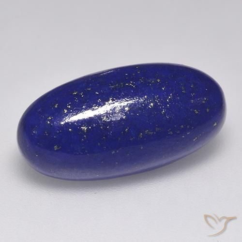 Lápis-lazúli Azul Egípcio Profundo Natural 10.41ct, Corte Oval, Opaco
