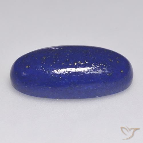 Lápis-lazúli Azul Egípcio Profundo Natural 10.41ct, Corte Oval, Opaco