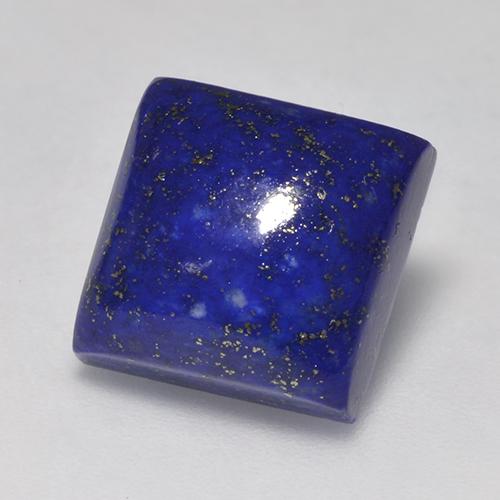 Lápis-lazúli azul natural 7,97ct, quadrado, opaco