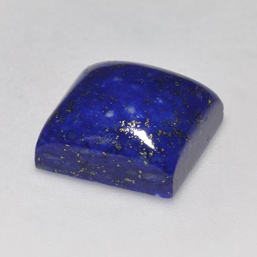 Lápis-lazúli azul natural 7,97ct, quadrado, opaco