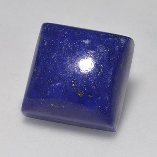 Lápis-lazúli azul natural 9,40ct, quadrado, opaco