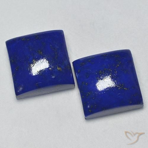 16.38ctw Natural Azul elétrico Lápis-lazúli, Quadrado, Opaco