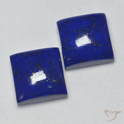 Pedras preciosas de Lápis-lazúli Azul elétrico natural de 16.38 ct, Quadrado, Opaco