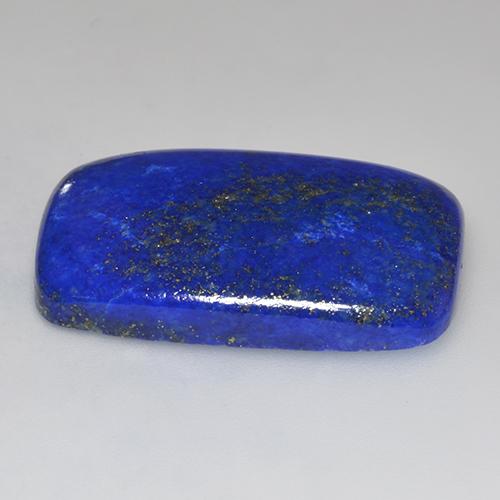 Lápis-lazúli azul natural 37,33ct, almofada cortada, opaco
