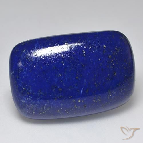 Lápis-lazúli Azul marinho intenso Natural 46.24ct, Almofada cortada, Opaco