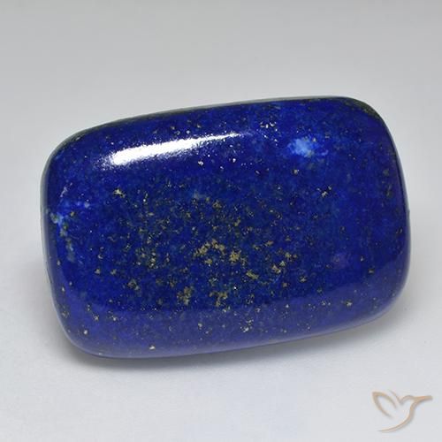 Lápis-lazúli Azul marinho intenso Natural 44.36ct, Almofada cortada, Opaco