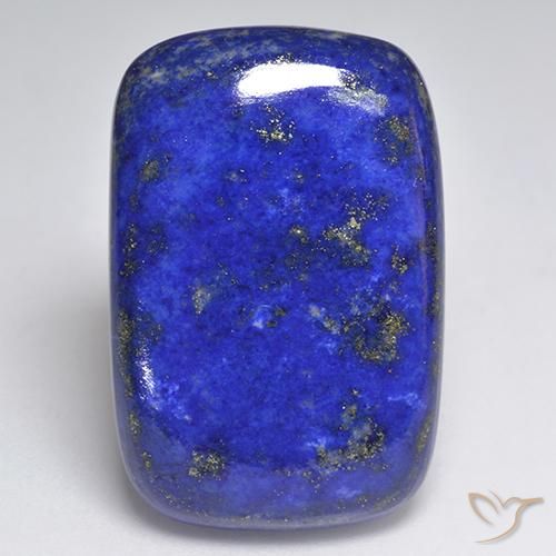 Lápis-lazúli azul elétrico natural 39,06ct, almofada cortada, opaco