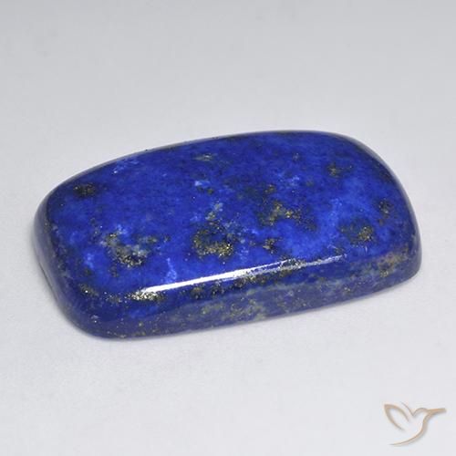 Lápis-lazúli azul elétrico natural 39,06ct, almofada cortada, opaco