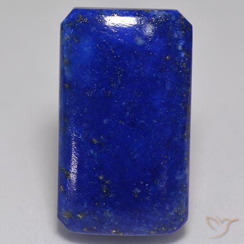 Lápis-lazúli Azul claro Natural 31.98ct, Corte Esmeralda, Opaco