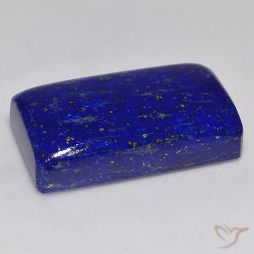 Lápis-lazúli Azul marinho intenso Natural 34.49ct, Corte Esmeralda, Opaco