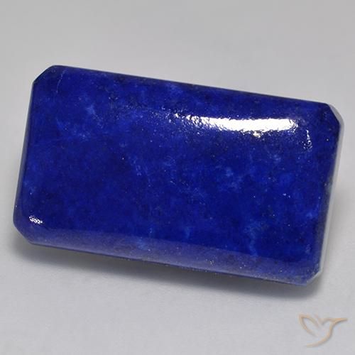 Lápis-lazúli Azul marinho intenso Natural 32.27ct, Corte Octógono / Esmeralda, Opaco