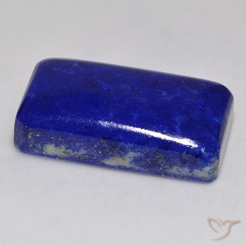 Lápis-lazúli Azul marinho intenso Natural 32.27ct, Corte Octógono / Esmeralda, Opaco