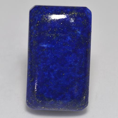 Lápis-lazúli Azul marinho intenso Natural 33.56ct, Corte Esmeralda, Opaco