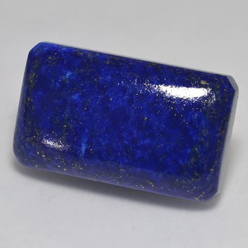 Lápis-lazúli Azul marinho intenso Natural 33.56ct, Corte Esmeralda, Opaco