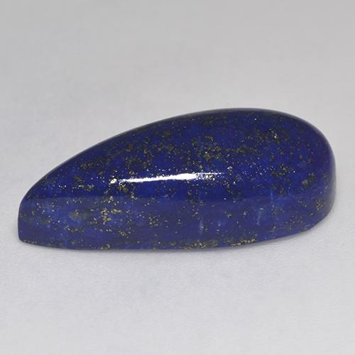 Lápis-lazúli azul natural 15,99ct, formato de pêra, opaco