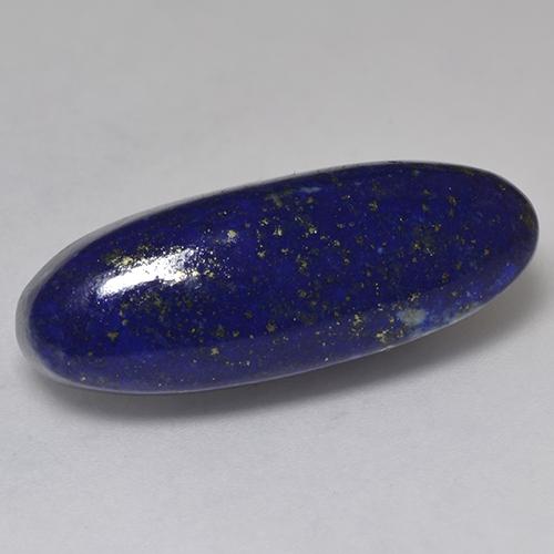 Lápis-lazúli azul natural 17,21ct, corte oval, opaco