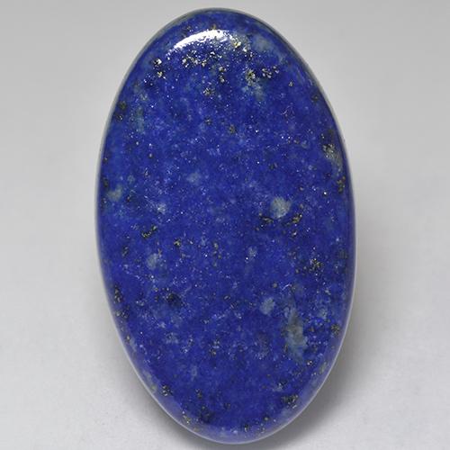 Lápis-lazúli azul natural 34,75ct, corte oval, opaco