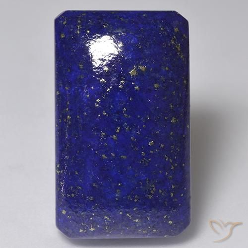 Lápis-lazúli Azul escuro Natural 30.67ct, Corte Octógono / Esmeralda, Opaco