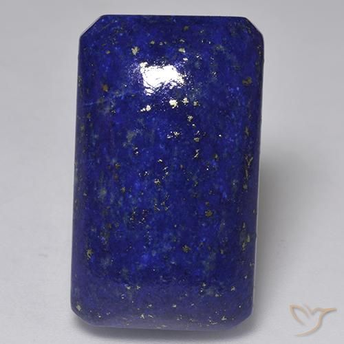 Lápis-lazúli Azul escuro Natural 31.96ct, Corte Octógono / Esmeralda, Opaco
